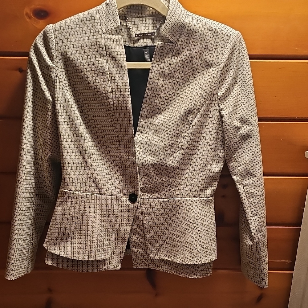 White House Black Market Patterned Blazer
